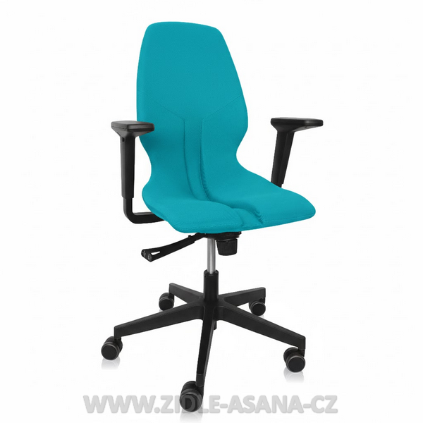 Ergonomická židle Ásana Spektra Textil, Blue Ice